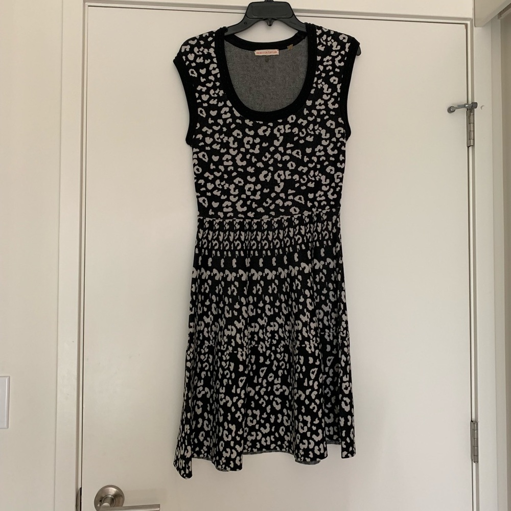 Abstract leopard print Rebecca Taylor dress